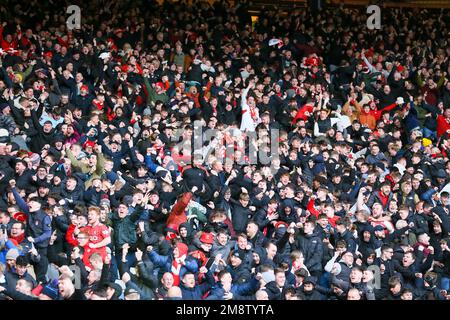 Glasgow, Royaume-Uni. 15th janvier 2023. La deuxième demi-finale de la coupe de la Ligue écossaise (coupe Viaplay) entre Rangers et Aberdeen a eu lieu à Hampden Park, Glasgow, Écosse, Royaume-Uni. Le gagnant de ce jeu va jouer au Celtic en finale, le 26 février. Aussi à jouer à Hampden. Crédit : Findlay/Alay Live News Banque D'Images