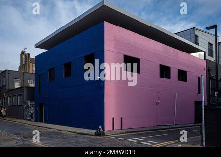 Dirty House London sur Whitby Street Shoreditch East London. Architectes David Adjaye associés. Bâtiment Dirty House dans le quartier de Shoreditch à Londres. Banque D'Images