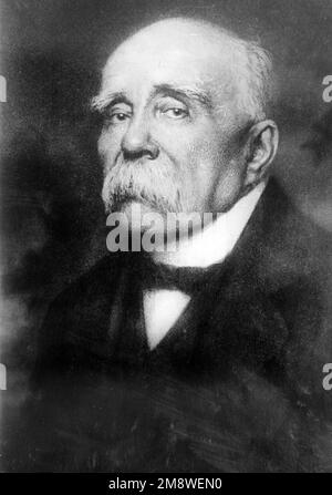 Georges Clemenceau, Georges Benjamin Clemenceau (1841 – 1929) homme d'État français, Premier ministre français de 1906 à 1909 et de 1917 à 1920. Banque D'Images