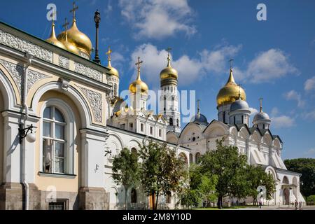 Cathédrale de l'Archange du Kremlin de Moscou, Moscou, Russie Banque D'Images