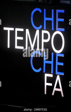 Milan, Italie. 15th janvier 2023. Milan, TV broadcast 'Che tempo che fa' - le logo Credit: Independent photo Agency/Alay Live News Banque D'Images