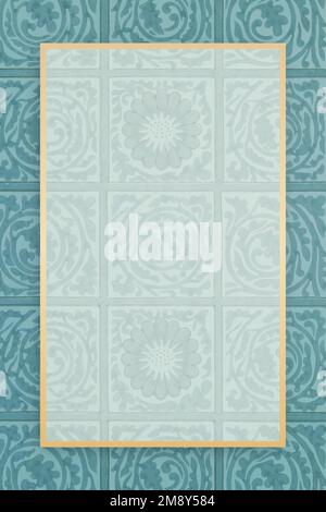 Cadre décoratif vintage à motif floral vectoriel Illustration de Vecteur