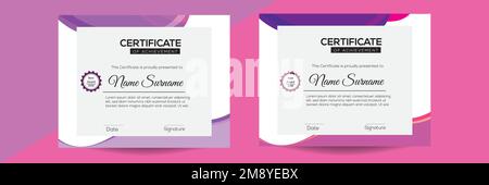 Modèle de certificat professionnel. conception de certificat, modèle de certificat. Conçu pour les diplômes, les récompenses, les affaires, l'université, l'école, et d'entreprise Illustration de Vecteur