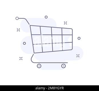 illustration vectorielle du panier isolée Illustration de Vecteur