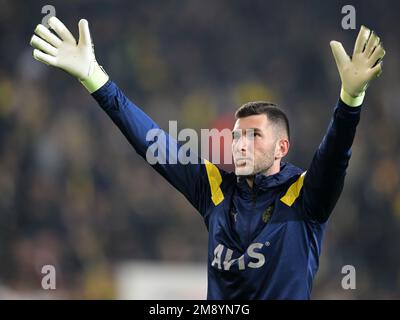 ISTANBUL - Fenerbahce SK gardien de but Ertugrul Cetin pendant le match turc Super LIG entre Fenerbahce AS et Galatasaray COMME au stade Ulker sur 8 janvier 2023 à Istanbul, Turquie. AP | hauteur néerlandaise | GERRIT DE COLOGNE Banque D'Images