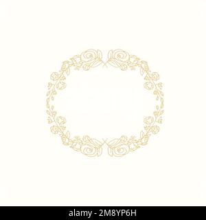 Motif fleuri façon couronne et motif vectoriel Illustration de Vecteur