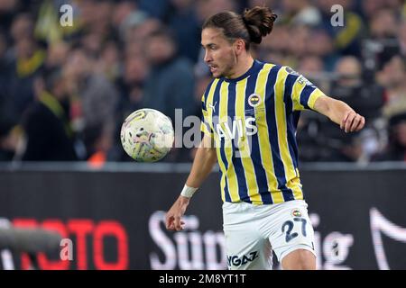 ISTANBUL - Miguel Crespo da Silva de Fenerbahce SK pendant le match turc Super LIG entre Fenerbahce AS et Galatasaray COMME au stade Ulker sur 8 janvier 2023 à Istanbul, Turquie. AP | hauteur néerlandaise | GERRIT DE COLOGNE Banque D'Images