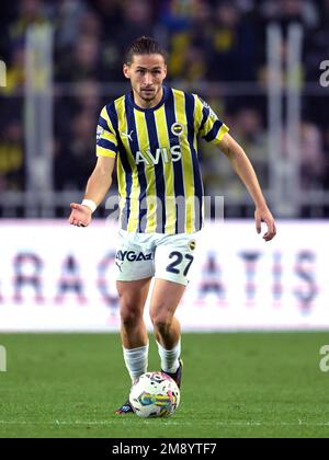 ISTANBUL - Miguel Crespo da Silva de Fenerbahce SK pendant le match turc Super LIG entre Fenerbahce AS et Galatasaray COMME au stade Ulker sur 8 janvier 2023 à Istanbul, Turquie. AP | hauteur néerlandaise | GERRIT DE COLOGNE Banque D'Images