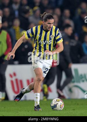 ISTANBUL - Miguel Crespo da Silva de Fenerbahce SK pendant le match turc Super LIG entre Fenerbahce AS et Galatasaray COMME au stade Ulker sur 8 janvier 2023 à Istanbul, Turquie. AP | hauteur néerlandaise | GERRIT DE COLOGNE Banque D'Images