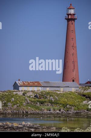 Phare d'Andenes, Andenes, Vesteralen, Nordland, Norvège Banque D'Images