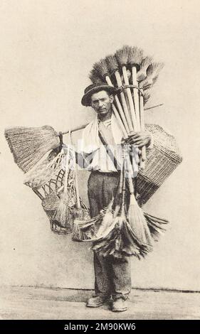 Marc Ferrez - le vendeur Brush à Rio de Janeiro Banque D'Images