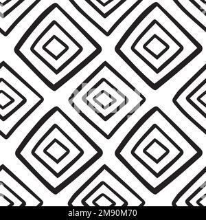 Motif ethnique sans couture, fond d'ornement tribal africain sans fin Illustration de Vecteur