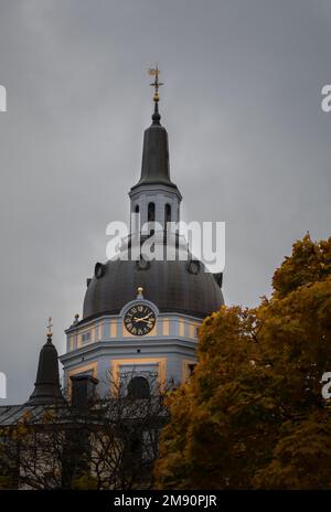 Photographie de l'église Katarina kyrka à Stockholm en Suède, un jour d'automne en novembre. Banque D'Images