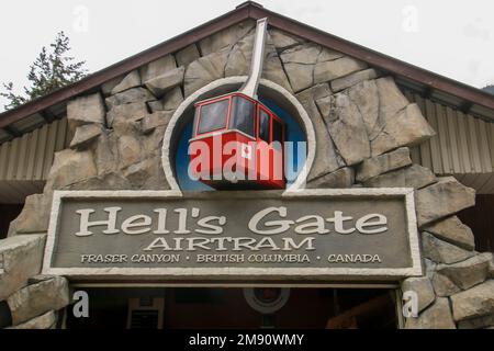 Hell's Gate Airtram dans le Fraser Canyon, Colombie-Britannique, Canada Banque D'Images