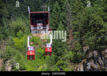 Hell's Gate Airtram dans le Fraser Canyon, Colombie-Britannique, Canada Banque D'Images