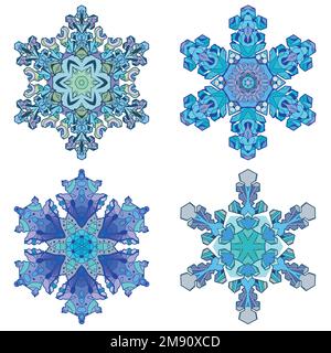 Silhouette d'icône d'hiver sur fond blanc Illustration de Vecteur