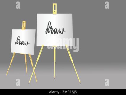 Mot « Hardwork » écrit sur le tableau de surveillance avec modèle d'espace de message Illustration de Vecteur