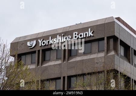 Yorkshire Bank BâtimentM Merrion Way Leeds, Yorkshire, Angleterre, Royaume-Uni Banque D'Images