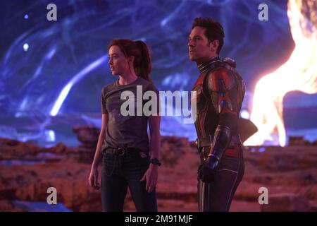 ANT-Man et The Wasp Quantumania Kathryn Newton et Paul Rudd Banque D'Images