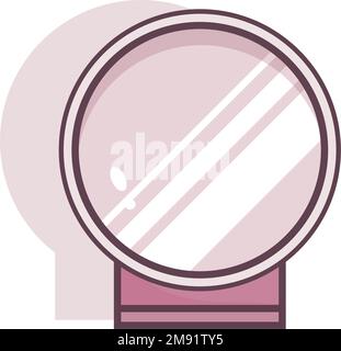 Icône de mode miroir isolée Vector Illustration de Vecteur