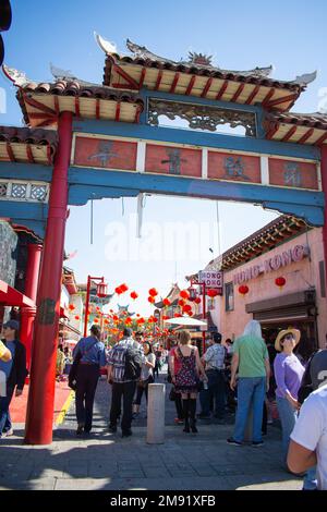 Fête du nouvel an chinois où beaucoup se joindront aux festivités et aux célébrations culturelles. Banque D'Images