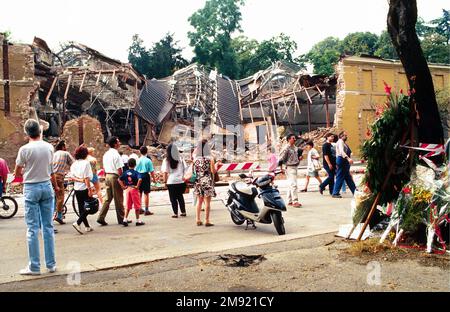 Palerme, Italie. 17th janvier 2023. ATTENTION DANS VIA PALESTRO AUTOBOMBA (Milan - 1993-07-28, BARLETTA) ps la photo peut être utilisée en conformité avec le contexte dans lequel elle a été prise, et sans l'intention diffamatoire du décorum des personnes représentées usage éditorial seulement crédit: Agence de photo indépendante/Alamy Live News Banque D'Images