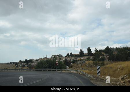 Région autour du Mont Meron - Safe, Rosh Pina en haute Galilée, Israël Banque D'Images