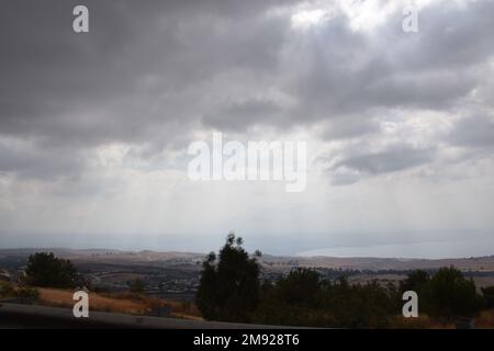 Région autour du Mont Meron - Safe, Rosh Pina en haute Galilée, Israël Banque D'Images