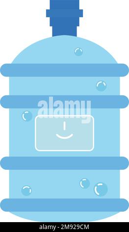 Grande bouteille d'eau isolée icône Vector Illustration de Vecteur