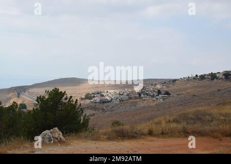 Région autour du Mont Meron - Safe, Rosh Pina en haute Galilée, Israël Banque D'Images
