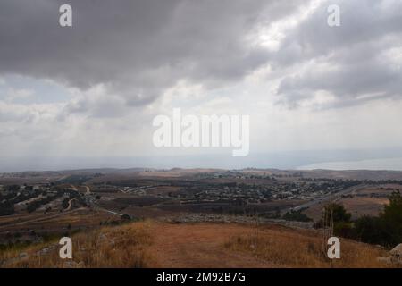 Région autour du Mont Meron - Safe, Rosh Pina en haute Galilée, Israël Banque D'Images
