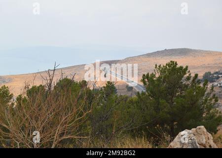 Région autour du Mont Meron - Safe, Rosh Pina en haute Galilée, Israël Banque D'Images