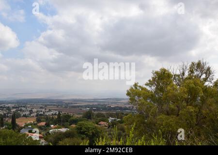 Région autour du Mont Meron - Safe, Rosh Pina en haute Galilée, Israël Banque D'Images