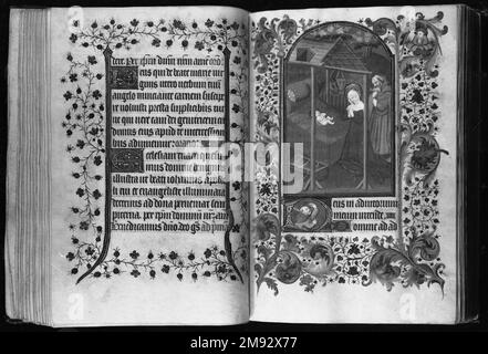 Horae Beae Mariae Virginis Inconnu. Horae Beae Mariae Virginis, ca. 1425-1460. Manuscrit en aquarelle opaque et encre avec or, livre : 8 × 5 3/4 × 2 3/8 po. (20,3 × 14,6 cm). Art européen ca. 1425-1460 Banque D'Images