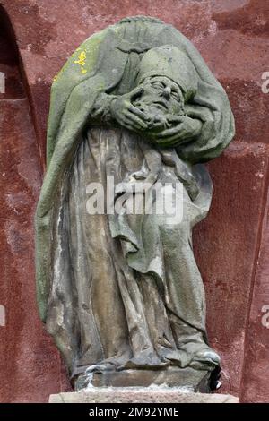 Saint Denis - Dionysius - était missionnaire et évêque parisien vivant au 3rd siècle, un des martyrs et saints chrétiens Banque D'Images