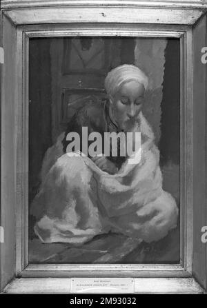 Marchand arabe Aleksandr Yakovlev (russe, 1887-1938). , 1930. Huile sur toile, 19 1/8 x 12 13/16in. (48,6 x 32,5cm). Ces deux tableaux d'Aleksandr Yakovlev montrent le rôle clé de l'artiste dans l'avènement d'un nouveau classicisme dans l'art russe post-révolutionnaire Yakovlev s'est entraîné à l'Académie des arts de Saint-Pétersbourg mais a voyagé à un jeune âge en Italie et en Espagne, où il a appliqué la lumière et la modélisation des anciens maîtres à des sujets modernes. Incapable de rentrer en Russie après le déclenchement de la révolution d'octobre, Yakovlev s'installe à Paris mais continue de voyager à travers le monde, s'immergeant dans Banque D'Images