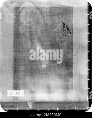 Portrait d'un homme (Portrait d'homme) Edgar Degas (Français, 1834-1917). Portrait d'un homme (Portrait d'homme), env. 1866. Huile sur toile, 34 x 25 1/2 in. (86,4 x 64,8 cm). Dans cette peinture énigmatique, un homme non identifié en tenue bourgeoise moderne est assis dans une chaise parmi des coupes de viande. Un plat de saucisse et un trotter sanglant de porc fraîchement sculpté repose sur la table recouverte de tissu, et ce qui semble être un rôti de côtes se trouve sur un autre plat (ou est-ce une palette d’artistes ?) par terre. À mi-chemin entre ces deux plaques de chair animale morte se trouvent les mains clapées de l'homme, qui renforcent le mélancolique Banque D'Images