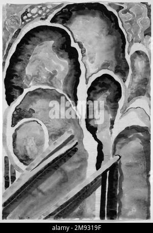 Blue #1 Georgia O'Keeffe (cuisine américaine, 1887-1986). Bleu #1, 1916. Aquarelle, graphite, sur papier, 15 15/16 x 10 15/16 cm (40,5 x 27,8 cm). Art américain 1916 Banque D'Images