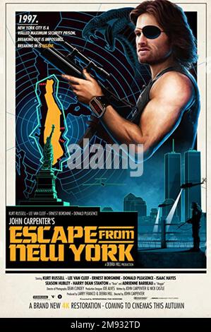 ESCAPE FROM NEW YORK 1981 FILM D'AVCO Embassy Pictures avec Kurt Russell Banque D'Images