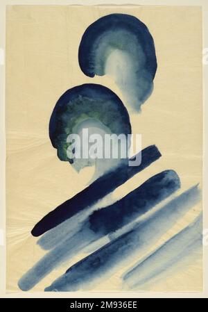Blue #2 Georgia O'Keeffe (cuisine américaine, 1887-1986). Bleu #2, 1916. Aquarelle sur papier, 15 7/8 x 10 15/16 cm (40,3 x 27,8 cm). Art américain 1916 Banque D'Images