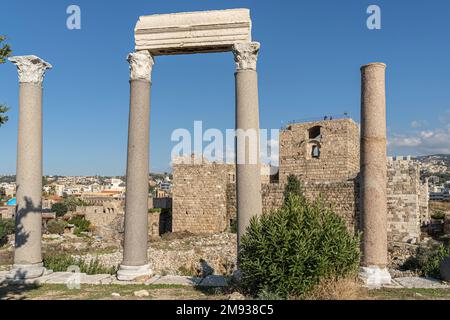 La plus ancienne ville du monde, Byblos, Liban Banque D'Images