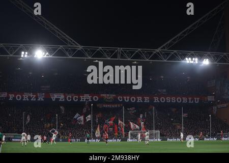 Gênes, Italie, 16th janvier 2023. Une vue générale pendant le match de la série B à Luigi Ferraris, Gênes. Le crédit photo devrait se lire: Jonathan Moscrop / Sportimage Banque D'Images