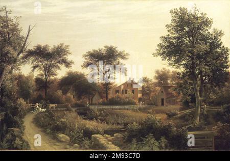 Homestead de la Nouvelle-Angleterre Samuel Lancaster Gerry (américain, 1813-1891). , 1839. Huile sur toile, 23 3/4 x 36 1/8 in. (60,4 x 91,7 cm). Art américain 1839 Banque D'Images