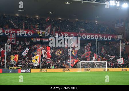 Gênes, Italie. 16th janvier 2023. Genoa de supporter pendant Gênes CFC vs Venezia FC, football italien série B match à Gênes, Italie, 16 janvier 2023 crédit: Agence de photo indépendante/Alamy Live News Banque D'Images