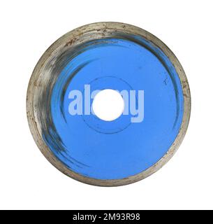 roues pour scie circulaire à main isolées sur fond blanc. Disques à tronçonner pour meuleuse d'angle isolés sur fond blanc Banque D'Images