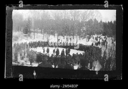 Patinoire Pond Rink, Prospect Park, Brooklyn George Bradford Brainerd (cuisine américaine, 1845-1887). , Février 1885. Collodion argent verre humide plaque négative février 1885 Banque D'Images