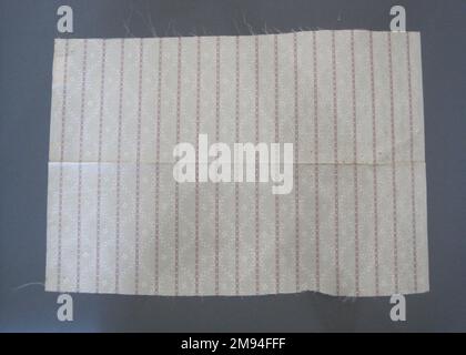 Nuance textile , 1950s à 1960s. Soie, 21 x 10 po (53,3 x 25,4 cm). 1950s à 1960s Banque D'Images
