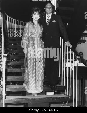 Gina Lollobrigida et son mari George Kaufman, 1970 © JRC /The Hollywood Archive - tous droits réservés crédit: PictureLux/The Hollywood Archive/Alay Live News Banque D'Images