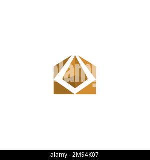 Logo KK Diamond Gold Illustration de Vecteur