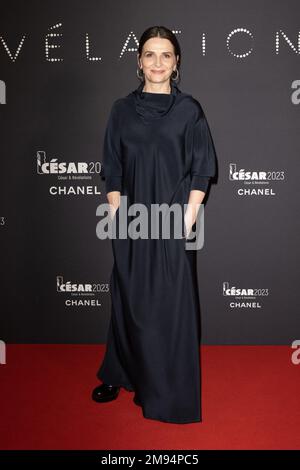 Juliette Binoche assiste au Cesar - révélations 2023 au Trianon, sur 16 janvier 2023 à Paris, France.photo de David Niviere/ABACAPRESS.COM Banque D'Images